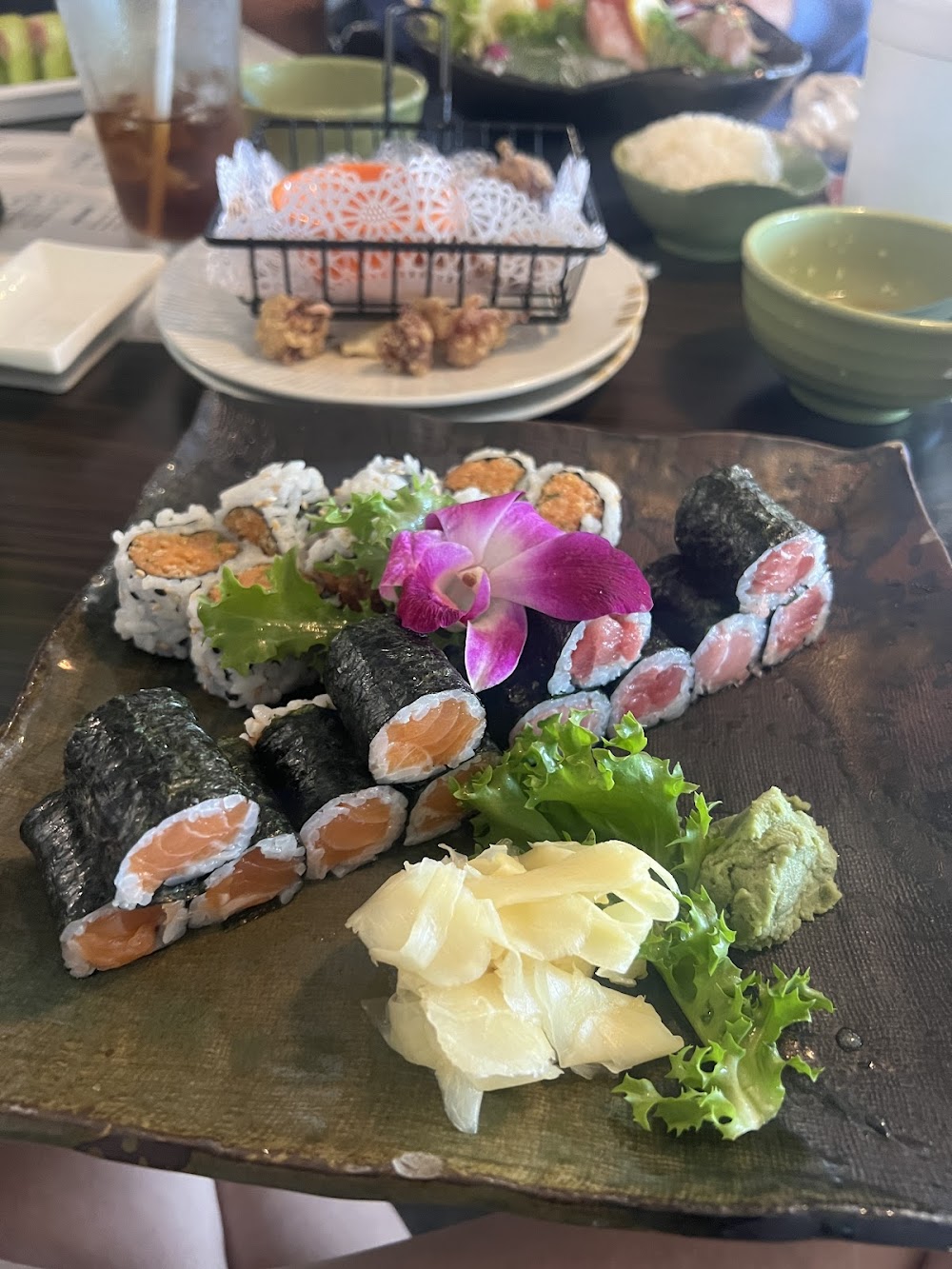 Fresh sushi and maki assortment at Red Plum