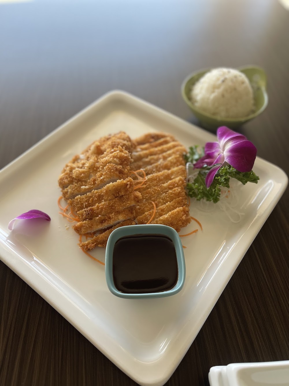 Golden Japanese katsu entrée at Red Plum